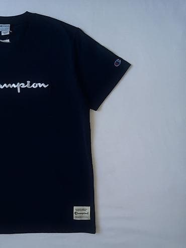 мма шорты: Мужская футболка, S, M, L, Champion, Новый, цвет - Синий, Самовывоз — 2