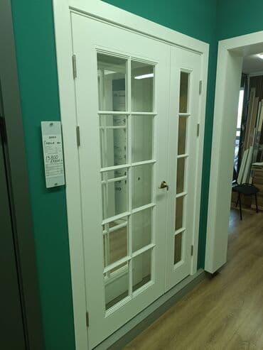 дверь хайтек: Балконная дверь, Новый, Со стеклом, Деревянная — 17