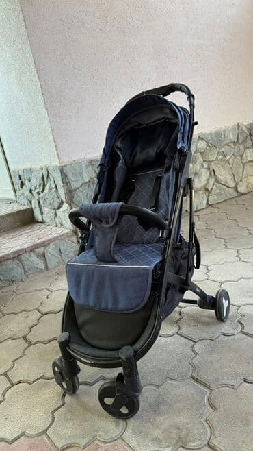 темно синие кюлоты: Коляска, цвет - Голубой — 3