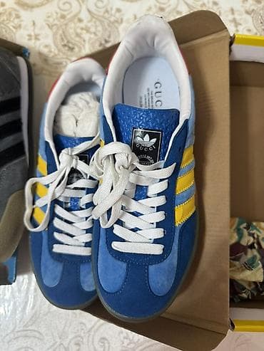 мужская обувь б у: Кроссовки Adidas Gazelle (коллаборация Adidas x Gucci) - Модель — 1