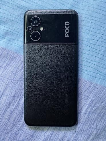 телефон складной: Poco Б/у, 128 ГБ, цвет - Черный, 2 SIM — 2