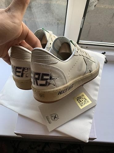 Жеке буюмдар: Эркектердин кроссовкасы, 39, 40, 41, Golden Goose, Жаңы, түсү - Ак, Өзү алып кетүү, Акысыз жеткирүү, Акылуу жеткирүү — 5
