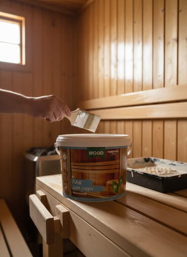 лаки: Акриловый лак для саун от Farbitex PRC, предназначенный для обработки — 1