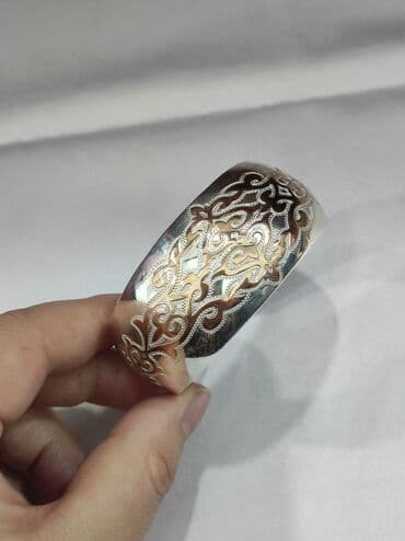 золотая лошадь цена: Серебряный Билерик "Оймок " Серебро 925 с напылением золото Без — 3