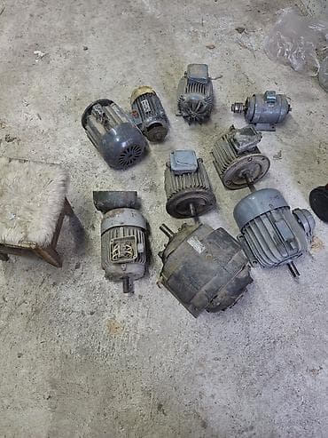 электро маторчики: Электродвигатель, Трехфазные, Мощность: Другая мощность — 1