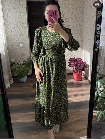 mussimo dutti: Платье макси с цветочным принтом - Длина: до щиколотки, с широкой — 1