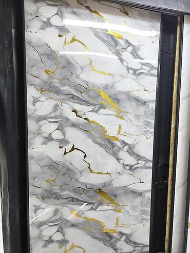 рулон пакет: Декор «Гибкий мрамор» - Формат полотна: высота 280 см, ширина 122 см — 1