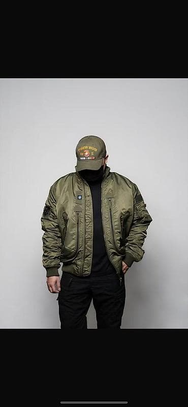 пышную куртку: Мужская бомбер-куртка с утеплением - Тип: короткая куртка-бомбер с — 1