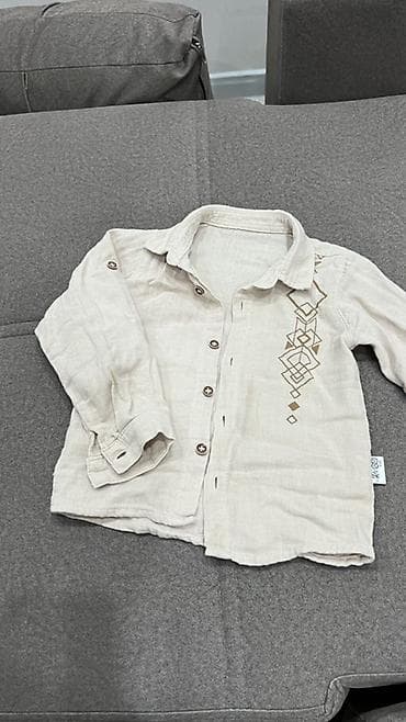 брюки для девочек: Комплект, цвет - Синий, Б/у — 5