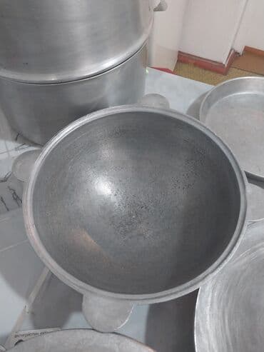 Сушилки: Набор алюминиевой посуды для кухни Состав: - Двухъярусная — 5