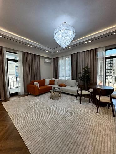 3 комнаты, 92 м², Орто-Сай с. Элитка, 4 этаж, Дизайнерский ремонт
