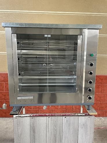 Гриль аппарат Работает на газу и на электричестве. На 15 кур (3