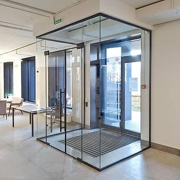 Дизайн, проектирование: На заказ Цельностеклянная перегородка, Для офиса, Бесплатный замер, Бесплатная доставка, Бесплатная установка — 8