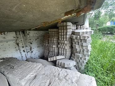 Тротуарная плитка, Другая модель, Бетонная, Для двора, Б/у — 3