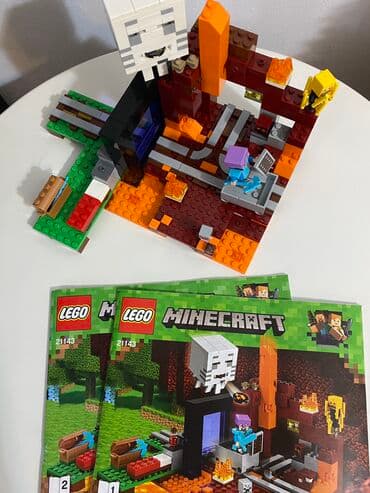 лего дом: Набор Лего Майнкрафт «Портал в Подземелье», мало б/у, все детали на — 2