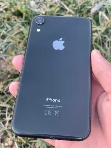 айфон хр чехол: IPhone Xr, Колдонулган, 64 ГБ, Кара, 75 % — 1