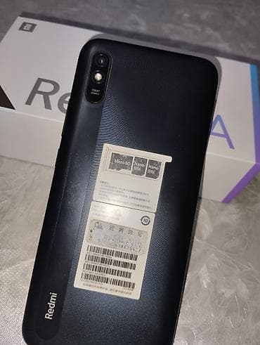 Redmi, Redmi 9A, Б/у, 64 ГБ, цвет - Черный, 2 SIM