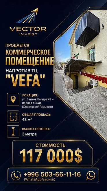 open space: * Продается коммерческое помещение напротив ТЦ "VEFA" ° Локация: ул — 1