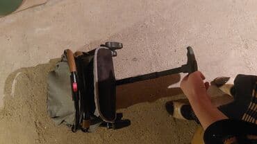 пистолет метал: Коляска, цвет - Серебристый, Б/у — 3