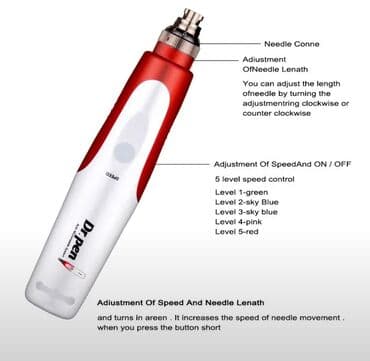 аппарат для прокол ушей: MYM Bayonet Derma pen, игольчатый картридж, устройство для — 6