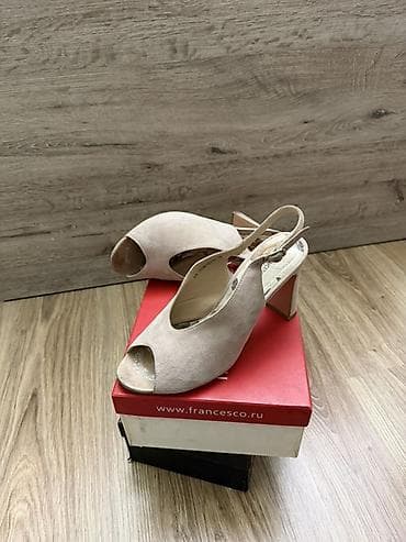Босоножки, 38, Francesco Donni, Б/у, цвет - Бежевый, Самовывоз, Платная доставка — 4