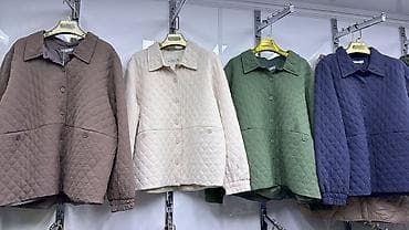 стеганные куртки: Бомбер, Осень-весна, Оверсайз, Все размеры — 6