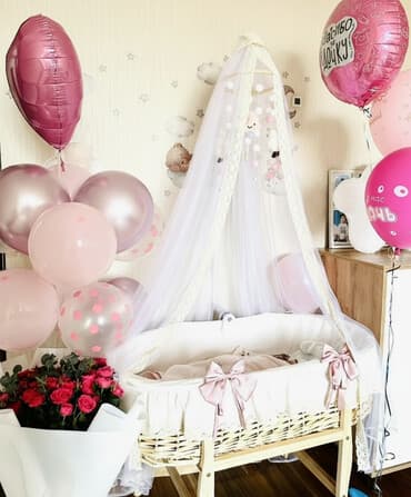 детский пуфик для ребенка: Люлька, Качалка, цвет - Белый — 1