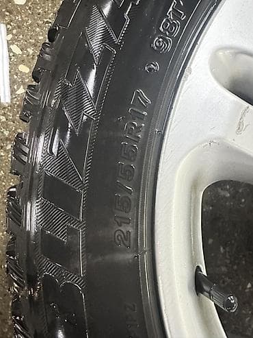 r 16: Колеса в сборе 215 / 55 / R 17, Зимняя шипованная, Б/у, Комплект, Легковые, Литые, отверстий - 5 — 2