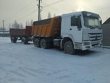 макс: Самосвальный автопоезд HOWO (Sinotruk) с прицепом - Тягач HOWO 6x4 с — 1