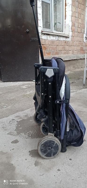 easy wolker: Коляска, цвет - Голубой, Б/у — 5