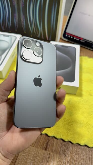 айфон 15 в бишкеке: IPhone 15 Pro, Колдонулган, 256 ГБ, Куту, 86 % — 1