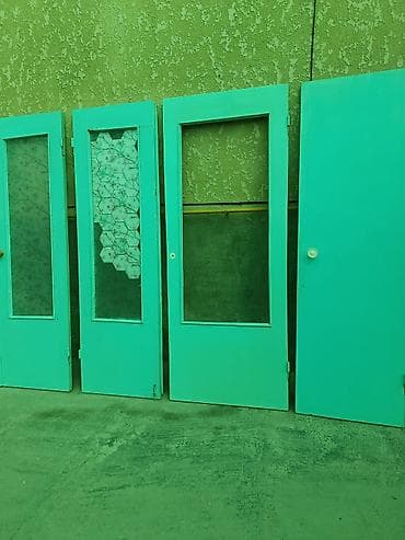 solutions elementary: Межкомнатные двери бирюзового цвета (5 шт.) - Материал: древесина с — 1