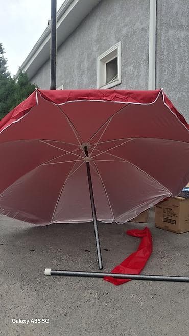 пляжные зонтики: Пляжный зонт диаметр купола зонта 220 см высота 2 м защита от УФ — 5