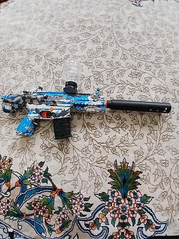 тактический фонарик: Игрушечный автомат‑бластер (электрический) с аккумуляторным питанием и — 1