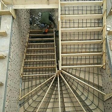 материалы для лестницы в бишкеке: Бетонная лестница Наружные, Форма лестницы: Винтовая — 9