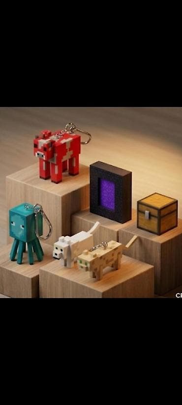 Игрушки: 🔥🧩 minecraft брелки на ключи покупал недавно стоимость входит все — 1