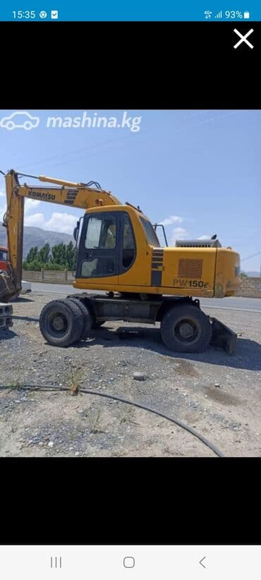 Экскаватор, Komatsu, 2004 г., Колесный at lalafo.kg Экскаватор, Komatsu, 2004 г., Колесный