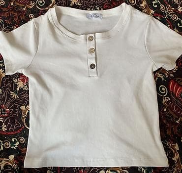 том и джери: Топ, Трикотаж, Укороченная модель, Б/у, XS — 5