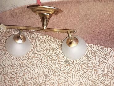 study lamp: Три разных потолочных светильника, каждый по 350 сом. 1) Двухрожковый — 2