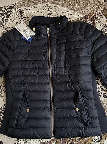 Пончо: Пуховик, Короткая модель, M, L — 2