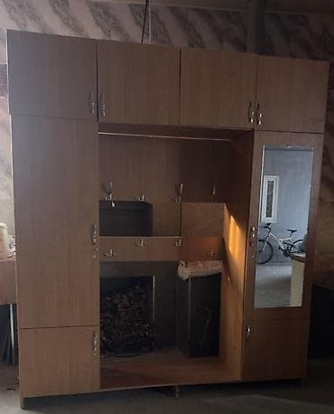 Шкафы для одежды: Шкаф-прихожая, С зеркалом, ЛДСП — 1