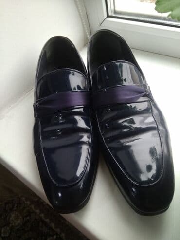 Туфли мужские лакированные,кожаные,производство Турция, состояние