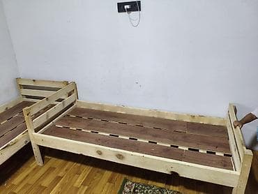 sofa bed: Односпальная кровать, Б/у, Каркас без матраса, длина - 175 см — 2