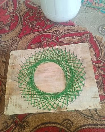 зелен: Панно в технике изонить (string art) - Декоративные композиции из — 2
