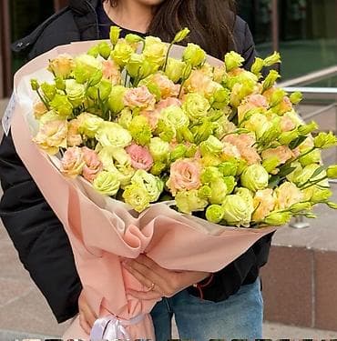 цветок: Большой букета из эустомы (лизиантуса) в нежной пастельной гамме. - — 3