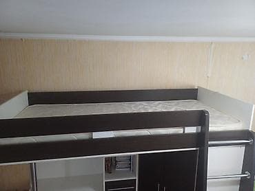 спальняя: Двухъярусная детская кровать, Б/у, ЛДСП, цвет - Коричневый — 3