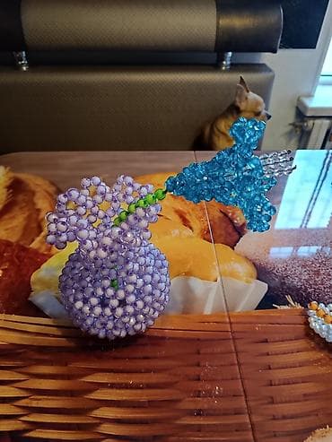 Азык-түлүктөр: Торелочки под фрукты или конфеты,ежик,сани санты с оленем — 3