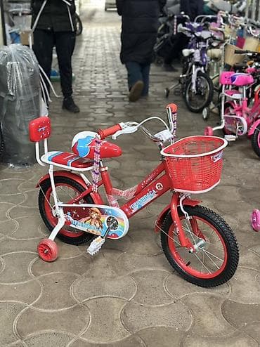 Балдар үчүн велосипед, 4 дөңгөлөктүү, 4 - 6 жаш, Кыз үчүн