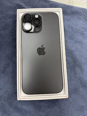 iphone d: IPhone 16 Pro Max, Б/у, 256 ГБ, Black Titanium, Коробка, 92 % — 1