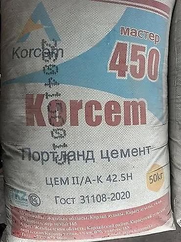цемена: Korcem цемент, M-450, 50 кг/м³ — 3